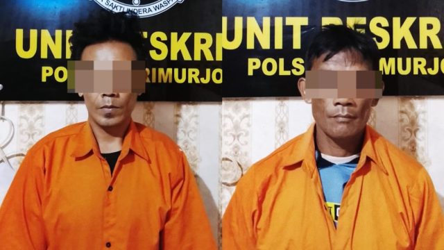 Kantongi Sabu Dua Pria Ditangkap Saat Patroli Hunting Polsek Trimurejo Lampung Tengah