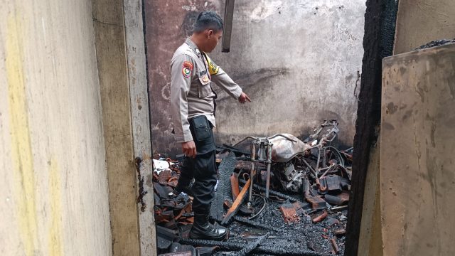 Kebakaran di Pugung Rahardjo Lampung Timur, Dugaan ada Konsleting Listrik