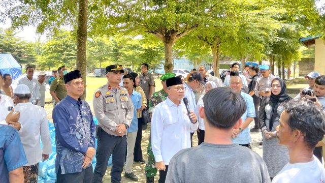 Pastikan Aman Kondusif, Polres Lampung Tengah Amankan Kunker Menko Pangan RI