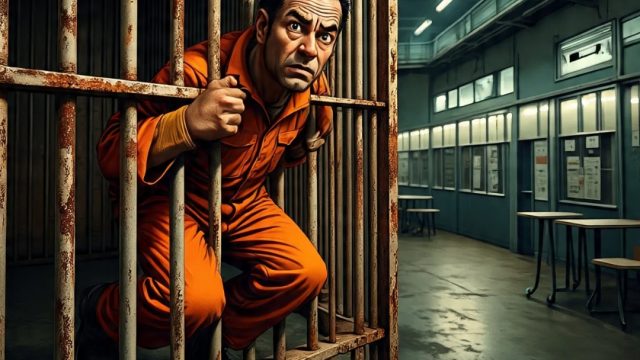 Delapan Tahanan Polres Way Kanan Kabur Jebol Plafon Sel