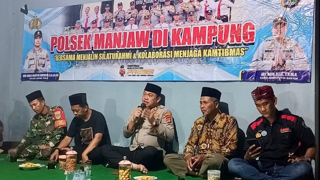Polsek Seputih Banyak Hadir di Tengah Masyarakat, Perkuat Silaturahmi dan Kamtibmas Lewat Program PMK