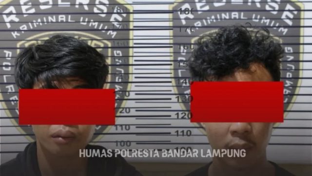 Nyaris Diamuk Massa, Polresta Bandar Lampung Amankan 2 Curanmor Asal Lampung Timur 