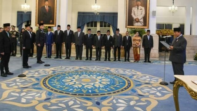 Presiden Prabowo Rombak Jajaran Kabinet, 6 Pejabat Dilantik
