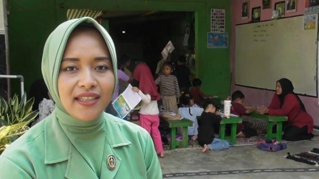 Mengintip Kelas Kreatif Serda Ihsanudin, Oase Belajar Anak Lampung