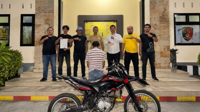 Polisi Tangkap Pelaku Curanmor di Pasar Madang Tanggamus