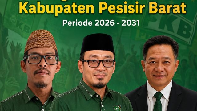 Riza Pahlevi S.T Resmi Nakhodai DPC PKB Pesisir Barat Periode 2026 – 2031
