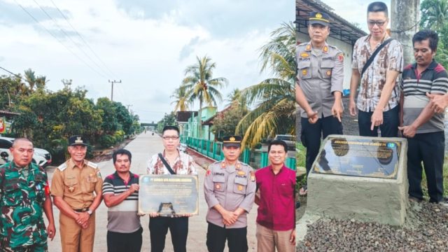 Sambut 1 Muharam : PT SJAK dan Warga Resmikan Jalan Cor di Lampung Timur