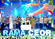 Peresmian simbolis injeksi perdana Chemical Enhance Oil Recovery (CEOR) berbasis polimer di Lapangan Rama PHE OSES oleh Kepala SKK Migas Djoko Siswanto dan Direktur Utama Pertamina (Persero) Simon Aloysius Mantiri, Rabu (8/7/2026).