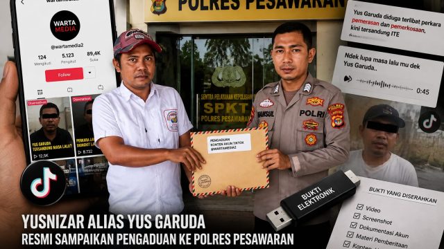 Merasa Difitnah Lewat Akun Tiktok, Yus Garuda Lapor ke Polres Pesawaran