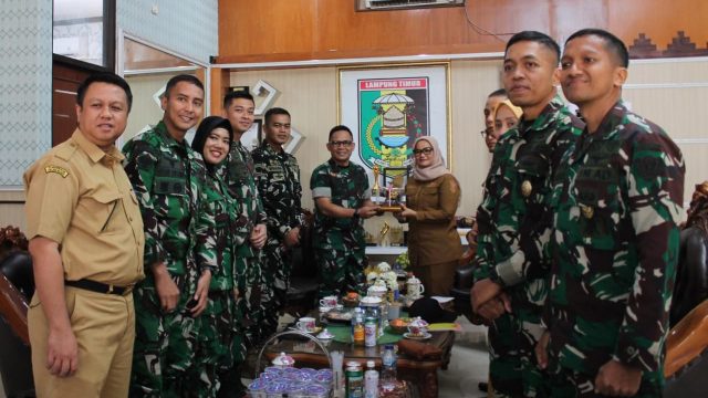 Bupati Lampung Timur Terima Silaturahmi Siswa Seskoad 2026, Bahas Penguatan Pencegahan dan Penanganan Karhutla