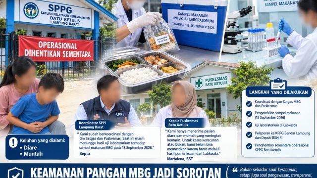 SPPG Batu Ketulis Disuspend Usai Keluhan Diare dan Muntah, Keamanan MBG Dipertanyakan