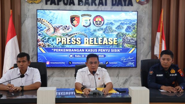 Polda Papua Barat Daya Jerat Pemburu Penyu Sisik, Amankan Barang Bukti Krusial