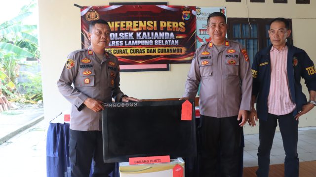 Polisi Tangkap Maling Spesialis Rumah Kosong di Lampung Selatan