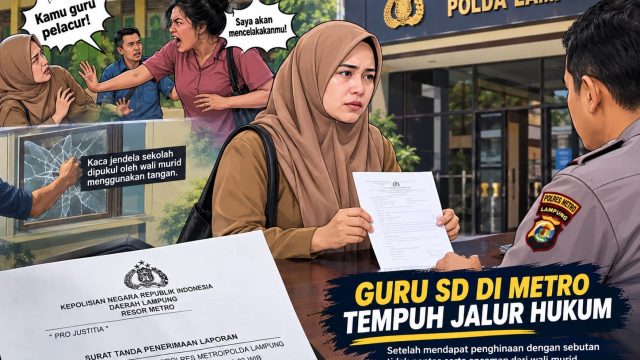 Guru Di Metro Laporkan Wali Murid  Ke Polisi, Mengaku Dihina Dan Diancam