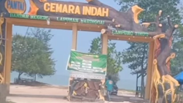 Pantai Wisata Cemara Lampung Timur sepi pengunjung dalam 3 bulan terakhir